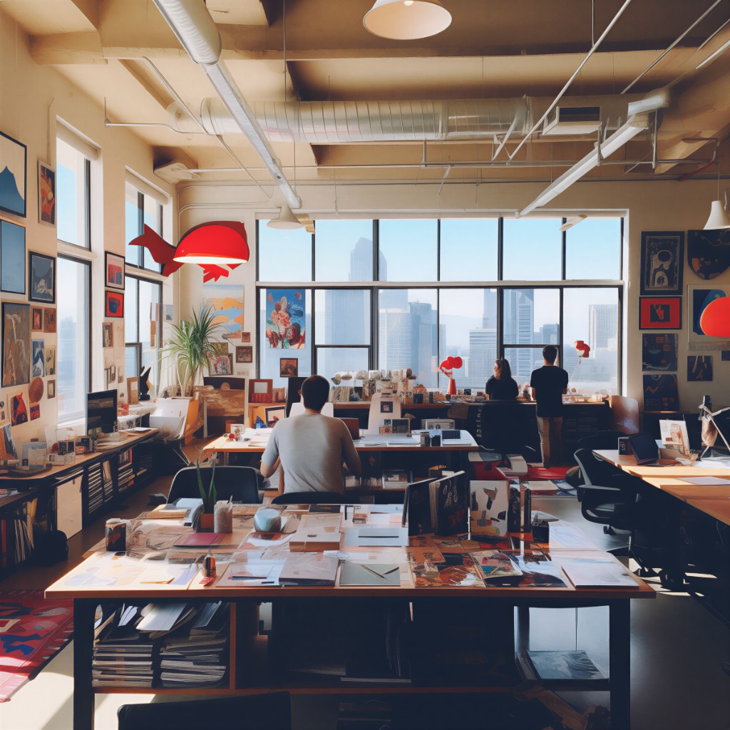 Modern advisory workspace with city views