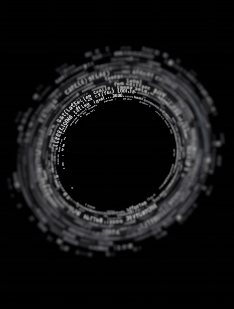 Circular ring of code and data representing digital connectivity
