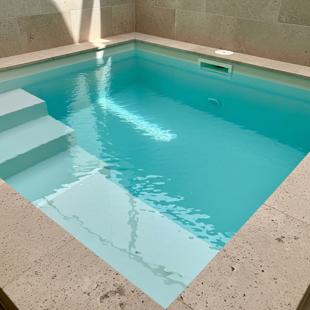 Pool services team on site