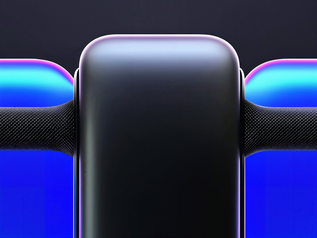 Futuristic hardware design with precision engineering details